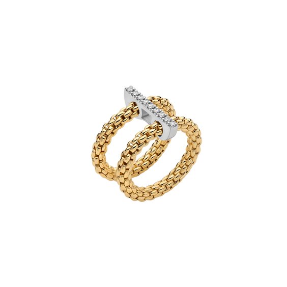 Anello Fope Donna Prima in Oro giallo Diamante 0.15 Ct 74008AX_BB_G_XBX_00M - 74008AX_BB_G_XBX_00M